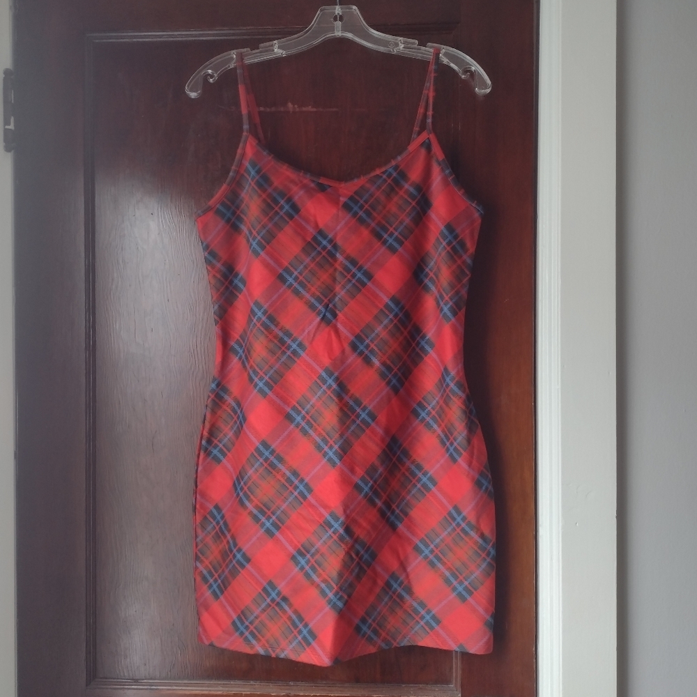Arizona red and blue mini dress